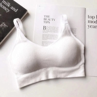 Women's Tube Top Crop Seamless Back Outdoor Sports Underwear Bra