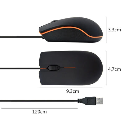 Hot Sale 3D USB Wired Optical Ergonomics Mouse Mini Mice For PC Laptop PC Computers Mini Mouse Mice High-quality Wired Mouse