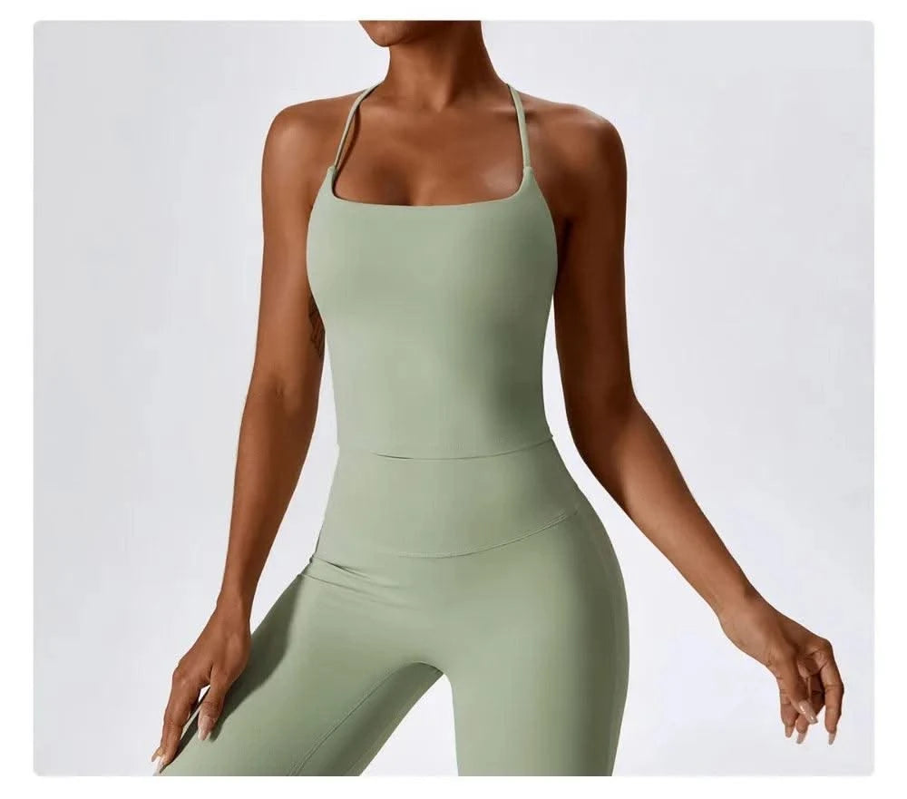 Yoga Bras Bare Sensation Back Beauty Sports Bra for Women Fitness Yoga Vest