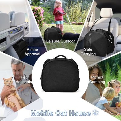 Cat, Dog Carrier Bag for Pets Up to 13 Lbs, Carrier for Medium Small Cats Dogs Airline Approved Travel Carry As Pets Go to Home