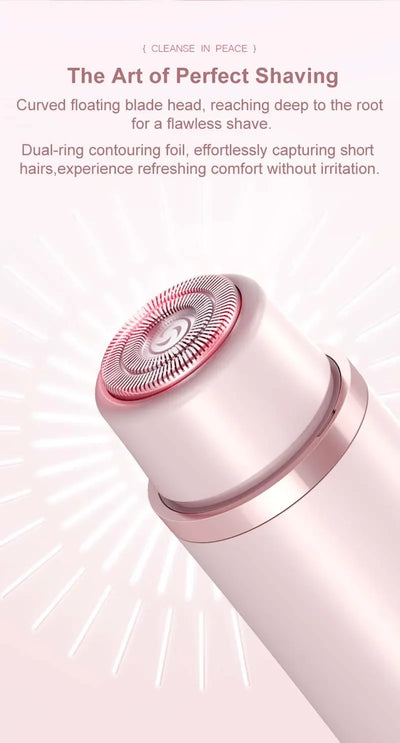 Portable Rechargeable Eepilators For Women - Electric Shaver Doubles As Hair Trimmer For Leg Face Arm