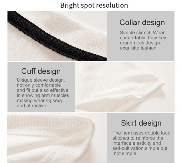 Men's T-shirts Sport Running T-shirt Men Quick-drying Breathable Short Sleeve Round Neck Active Tee Outdoor Workout Men Clothing