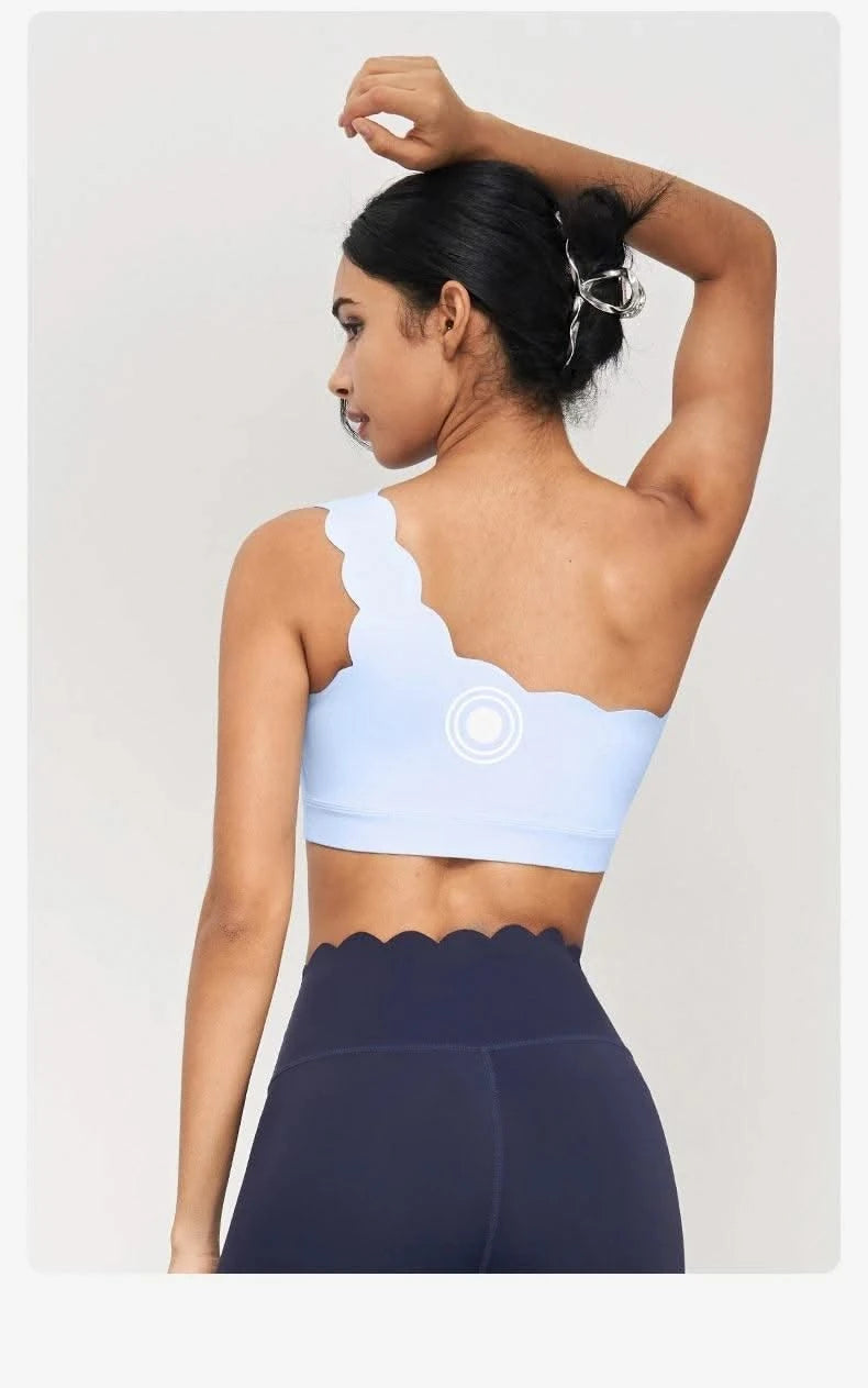 Women Seamless Shock-proof Removable Cups Gym Workout Tops