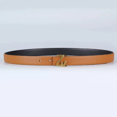 Designer Reversible Leather Width 25mm Waist Belt Women| Lady |Girl | Chic Dress Party Belt for jeans