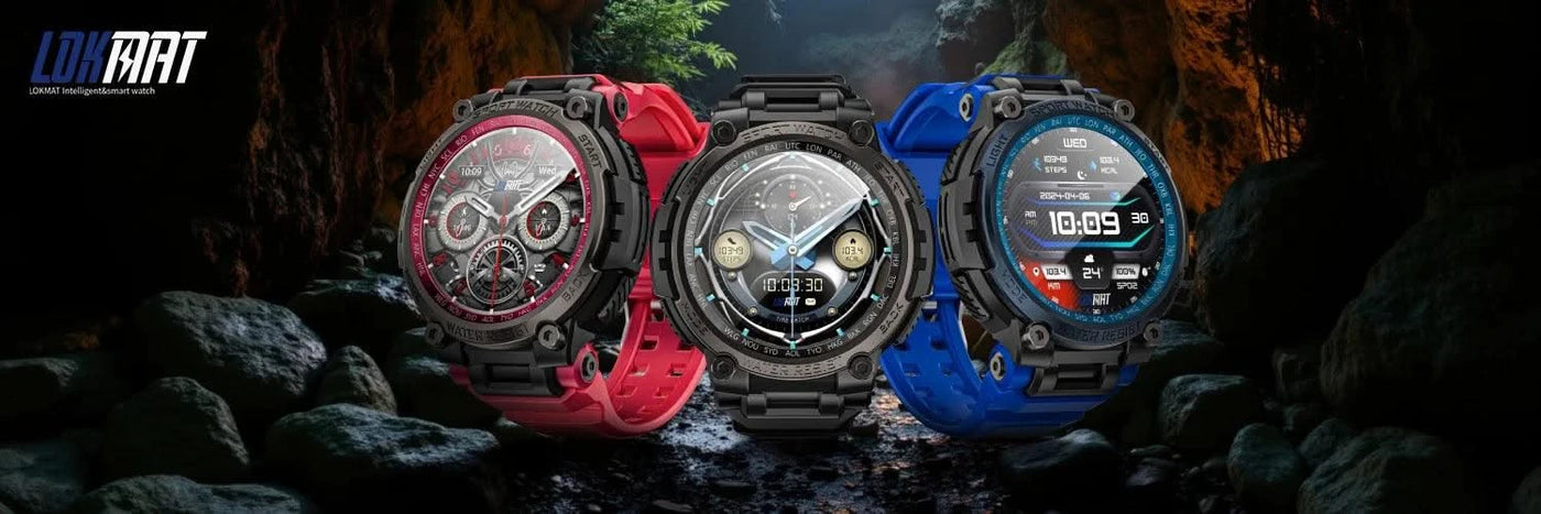 LOKMAT New ATTACK MAX Sport Rugged Smart Watch BT Calls Waterproof Military Smartwatches Heart Rate Monitor Fitness Tracker