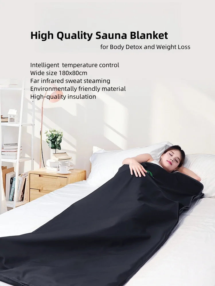Home Spa Infrared Zip Steaming Body Blanket New Trending  Pain Relief Weight Loss Far Infrared Technology EU Plug