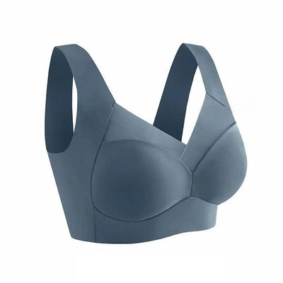 Women Sexy Bra Full Cup Brassiere Female U Back Underwear Lace Splicing Pespective Bralette V Neck Intimates Lingerie Large Size