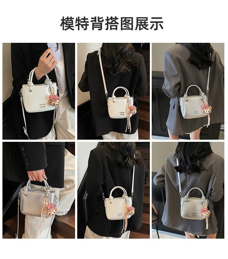 2025 Unique Women's Handbag Designer Shoulder Purse Minimalist Bucket & Square Bag Versatile Crossbody for Work