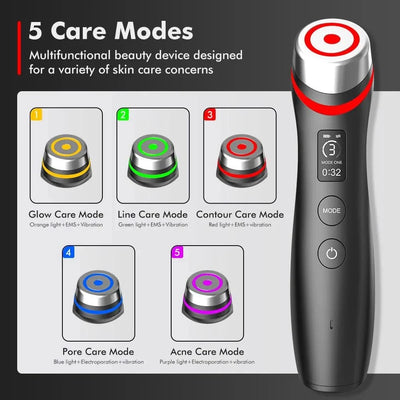 6 in 1 Age Booster Skin Care Facial Glow Booster Beauty Device Facial Skin Care Tools Anti Aging Microcurrent Lift Face Care