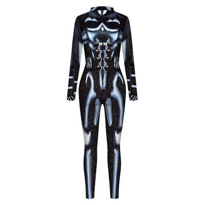Women Sexy Jumpsuit Special Combat Readiness 3D Print Cosplay Bodysuit Carnival Party Performance Zentai Suit Adult Rave Outfits