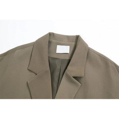 Oversize Blazer Women Suit Korean Chic Black Blazer Casual Coat Streetwear Loose Jackets Solid Women's Clothing Student New