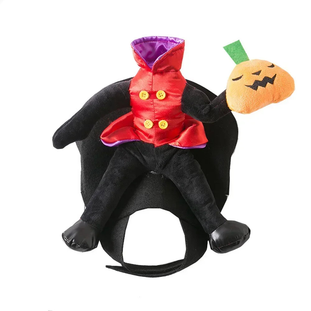 Pet Halloween Costume Dog Plush Halloween Horse Riding Pet Cloth Santa Claus Riding Outfit Hall Gift for Small To Large Dog/cat