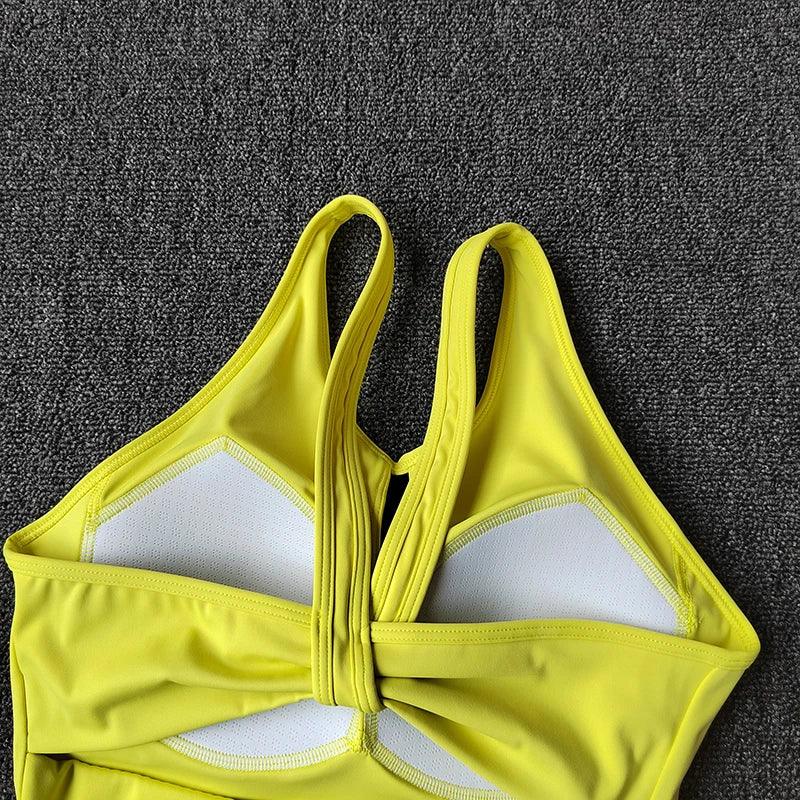 Sports Underwear for Women High-intensity Integrated Cup Shockproof Bra Running Training Suit Fitness Yoga Vest Wear Outside