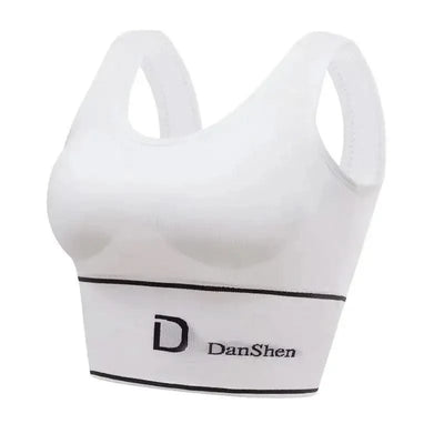 Sports Vest Women Gather Without Steel Ring Shockproof Underwear, Tube Top, Outer Wear, All-match U-shaped Beautiful Back, Big