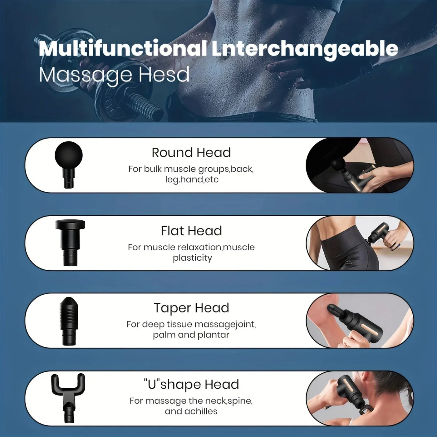 Fascia gun muscle relaxation massager smart mini full body massage impact gun portable small electric full body massage gun