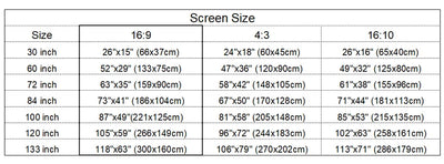 Portable Projector Screen Reflective Fabric Cloth Projection Curtain Highly Increase Brightness for Low Lumen Projectors