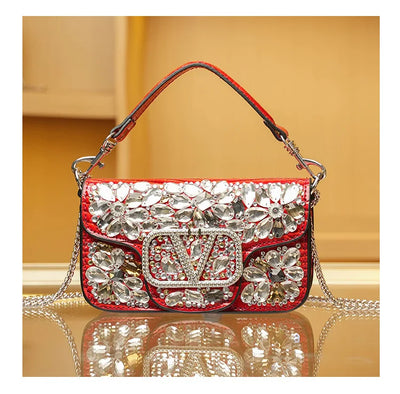 Chic Women's Crossbody Bag Leather Shoulder Handbag Designer Tote Purse Ladies Modern Elegant