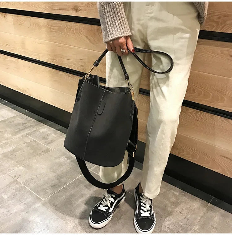 Designer Handbags Ladies Bucket Bag PU Leather Shoulder Large Capacity Crossbody Bags for Women High Quality New Tote Bag
