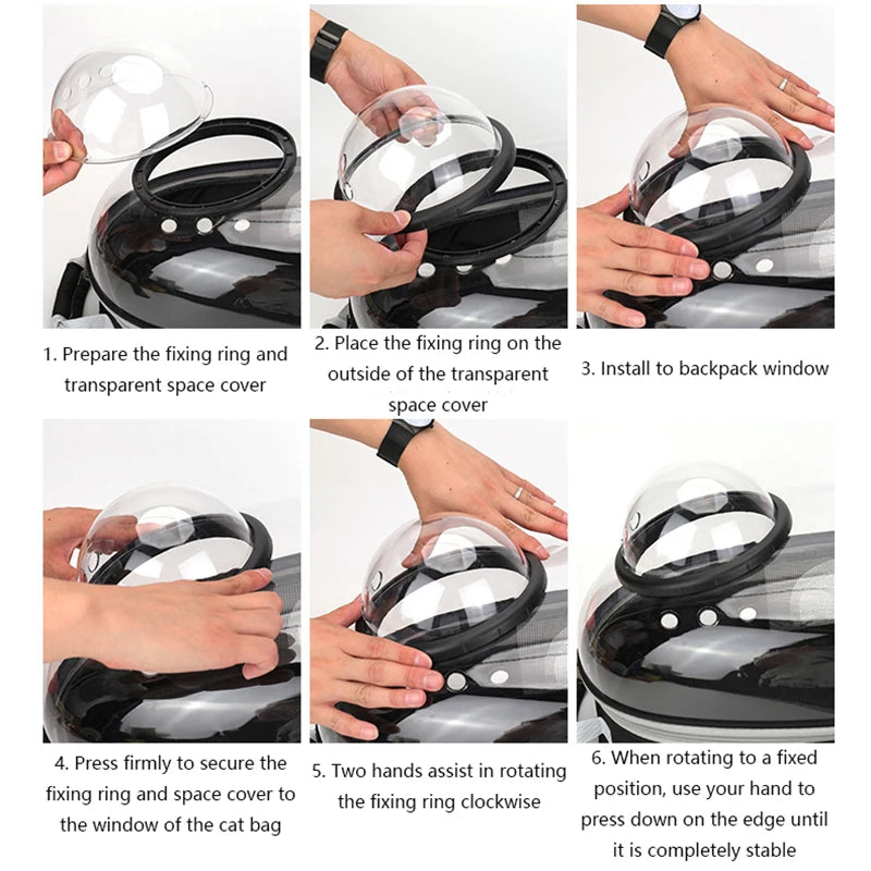 Cat Carrier, Pet Carrier, Breathable Pet Backpack for Cats and Dogs, Cat Carrier for Carrying Cats Outdoors