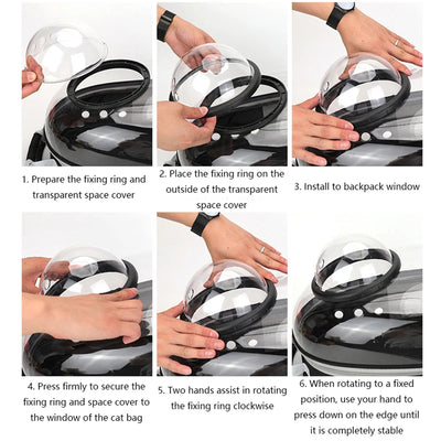 Cat Carrier, Pet Carrier, Breathable Pet Backpack for Cats and Dogs, Cat Carrier for Carrying Cats Outdoors