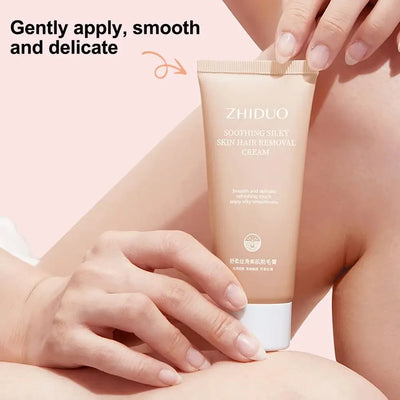 Hair Removal Cream Natural Gentle Soothing Ointment Soften Nourishing Refreshing Skin Women Men Lip Armpit Body Painless