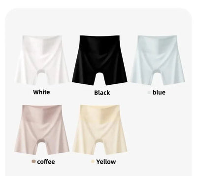 Female Boxer Shorts Plus Size Shorts Ice Silk Underwear for Women Women Seamless Panties Safety Short Pants Woman Girdle Brief