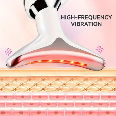 Neck Massager Multi-function to remove neck lines decree lines vibration hot beauty massager EMS electric neck instrument