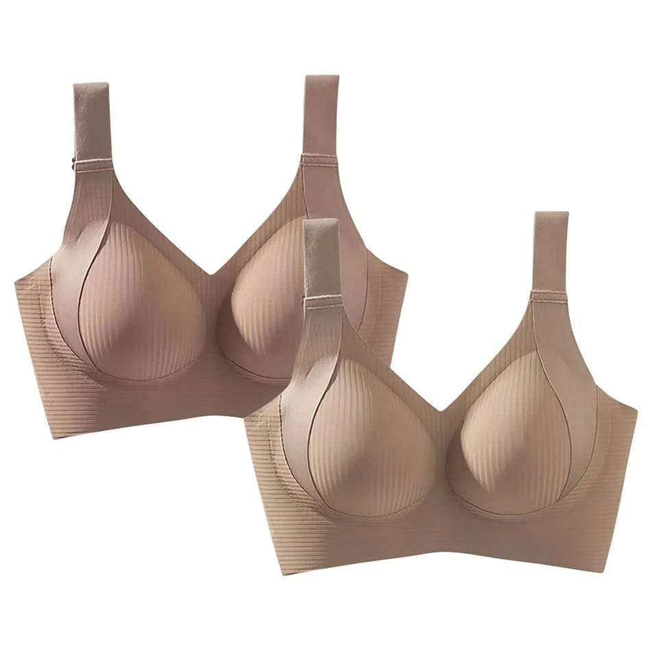 Maternity Bra Full Coverage Bralette for Large Bust Women Seamless Minimizer Bra with Wide Band Anti-Slip Adjustable Straps