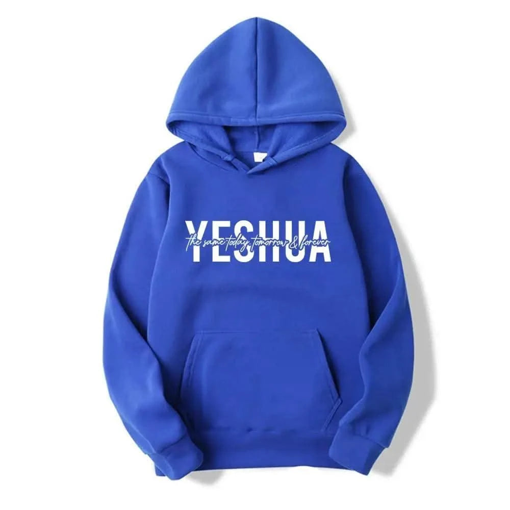 Yeshua women's Christian hooded sweatshirt printed with biblical scriptures, religious hooded sweatshirt, gift of faith, Jesus'
