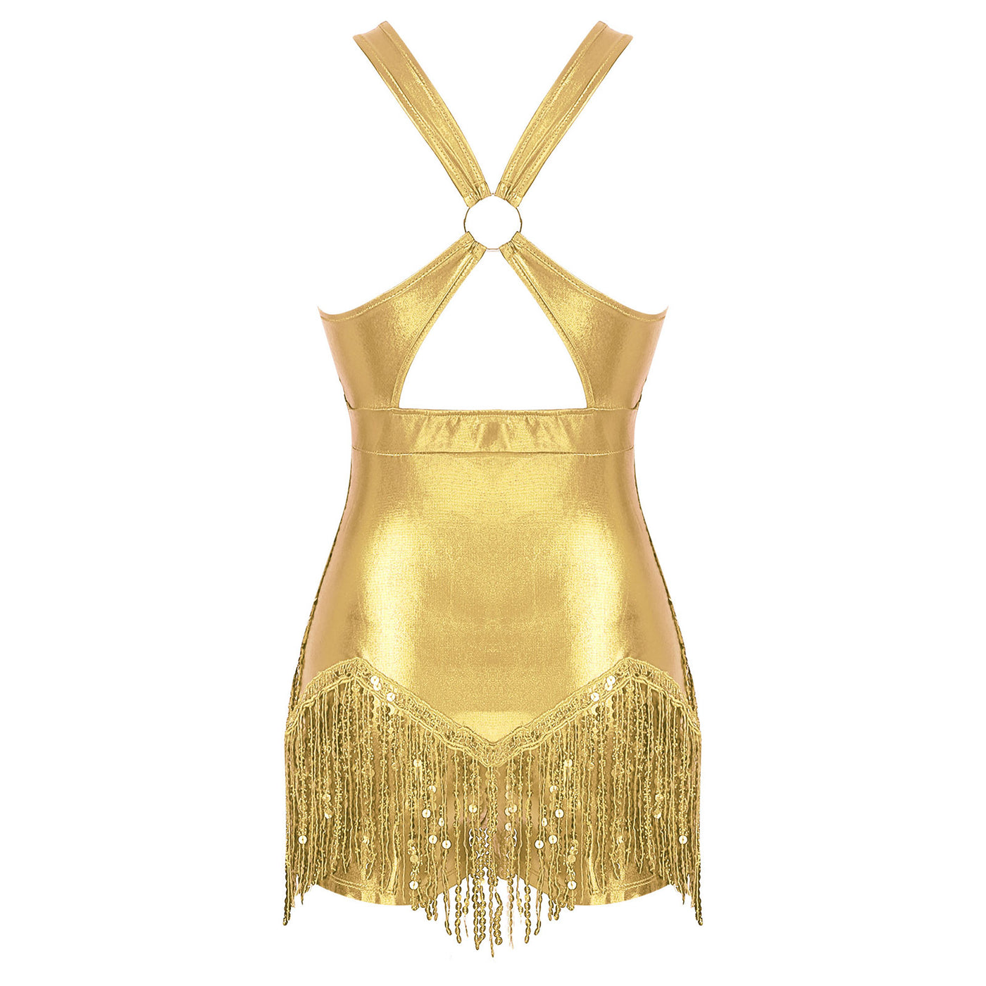 Women's Sequin Dance Dress Latin American Dance Costume Body Sleeveless Classical Samba Rumba Dresses Jazz Ballerina Dancewear