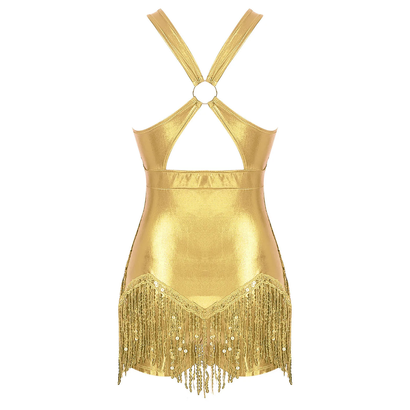 Women's Sequin Dance Dress Latin American Dance Costume Body Sleeveless Classical Samba Rumba Dresses Jazz Ballerina Dancewear