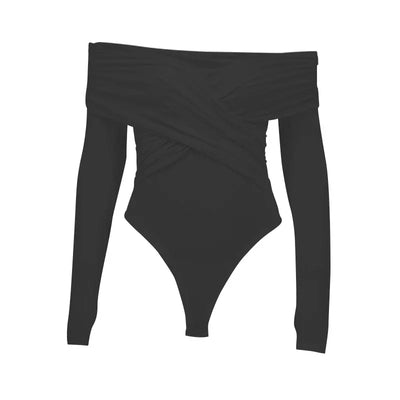 Women Spring Sexy Red Bodysuits Backless Solid Corset Slim Fashion Crossed Bodysuits Long Sleeves Casual Female Knitted Rompers