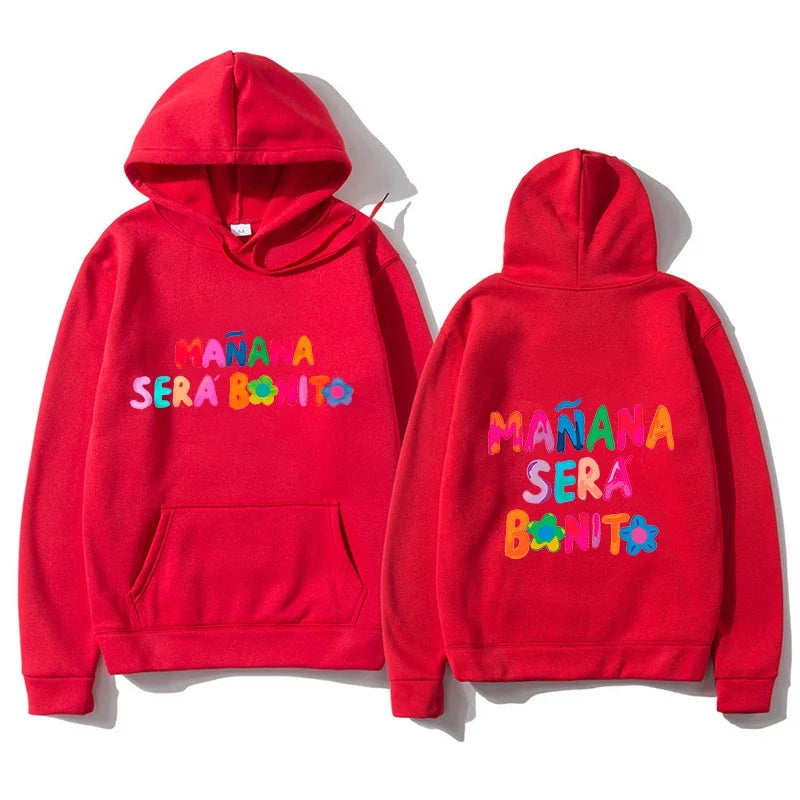 Men's Hoodies Manana Sera Bonito Bichota Karol G Women Sleeve Print Women Graphic Hooded Sweatshirt O Neck Trendy Clothes