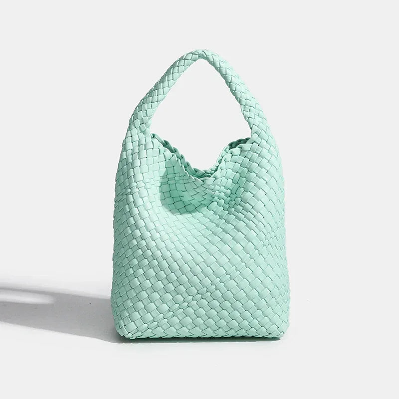 Designer bag Luxury 2024 woman bag Brand New Product PU Small size hand-woven bucket bag High quality Women's handbag