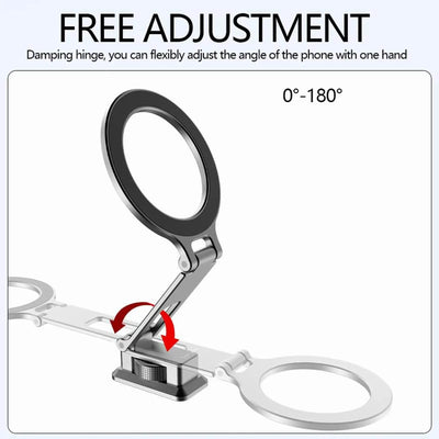 Magnetic Magsafe Phone Holder Mount Folding Cold Shoe Metal Phone Holder Horizontal Vertical Shooting for Camera Monitor Tripod
