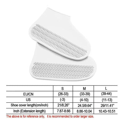 Waterproof Rain Shoes Covers Silicone Non-slip Wear-resistant Outdoor Adult Children Boots Portable Elastic Reusable