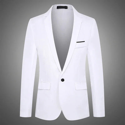 Blue Men Blazers Work Office 2025 Men Tuxedos for Formal Occasions Pockets Coat Blazers Male Custom Men's Business Slim Blazers