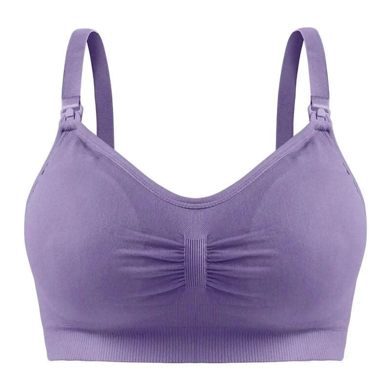 Maternity Nursing Bras Detachable Breathable Breastfeeding Pregnant Women Seamless Underwear Breast Feeding Plus Size Bralette