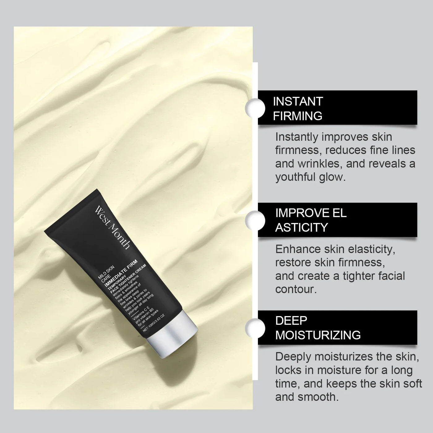 Face Tightening Cream Firming Lifting Prevent Dryness Anti-Ag-ing Reduce Wri-nkles Fade Fine Lines Smoothing Moisturizing Cream