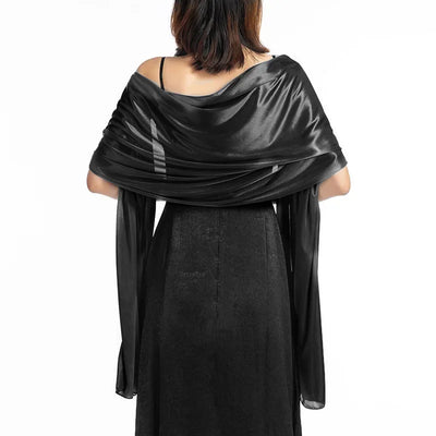 Elegant Silky Evening Dresses Shawls for Women Wedding Party Shawl Bride Bridesmaid Boleros Shrugs Banquet Capes Wraps