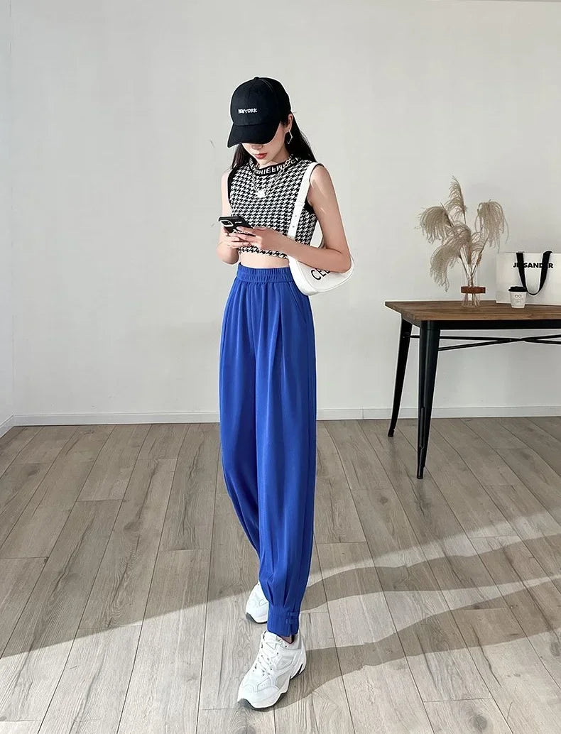 Female Trousers New In Pencil Women's Harem Pants Xxl Trends 2025 Outfits High Quality One Size Chic and Elegant Original G 90s