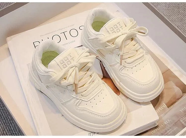 Kids Sports Shoes Non-slip Soft Sole Boys Girls Casual Shoes White Trendy 2025 New Fashion Children Sneakers Breathable Comfort