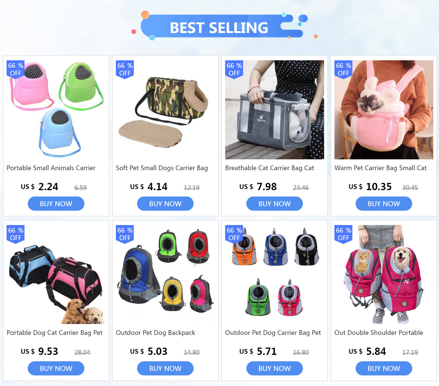Soft-sided Carriers Portable Pet Bag Pink Dog Carrier Bags Blue Cat Carrier Outgoing Travel Breathable Pets Handbag