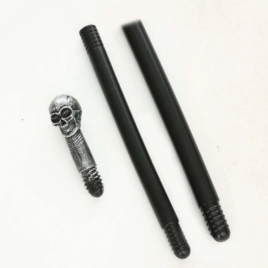Halloween Cobras Wands Egyptian Staff Scepter Detachable Vintage Royal King Round Handle Cane Party Cosplay Costume Accessory