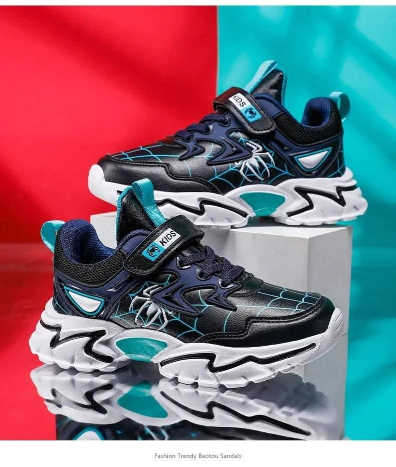 Children Boys Shoes School Sports Fashion Leather For Kids Tennis Casual Sneakers Children's Boy Running 7-12 Years Walking Shoe
