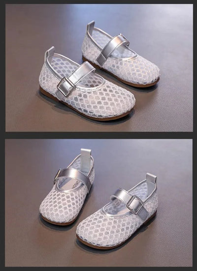 Hollow Weaving Breathable Non Slip Girls Flat Shoes For Children | Princess Shoes | Kids Fashion Sandals