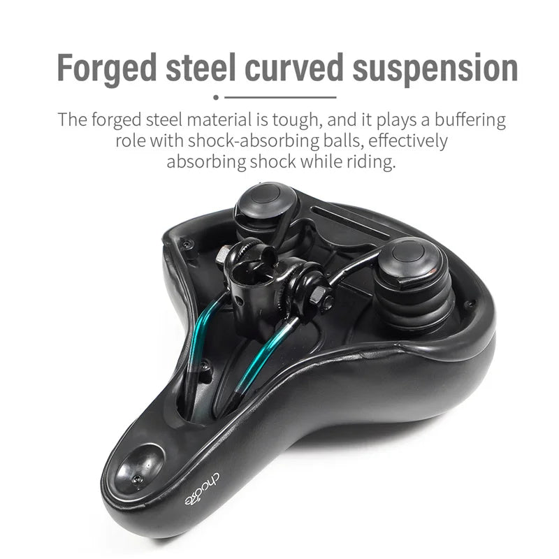 CNC Bicycle Accessories Part Bike Saddle Shock Absorbing Comfortable Big Butt Seat Men Women MTB Road Cycling Saddle