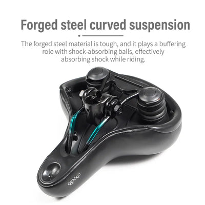 CNC Bicycle Accessories Part Bike Saddle Shock Absorbing Comfortable Big Butt Seat Men Women MTB Road Cycling Saddle