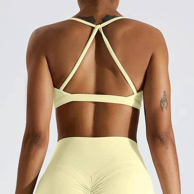 Sexy Scrunch Sports Bra Gym Top Women Running Back Cross Top Women Sportswear Yoga Underwear Fitness Workout Yoga ClothingWomen