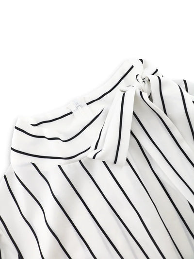 Women's Dresses Formal Fashion Office Lady Professional High-end Stand-up Collar Thin Striped Party Dress Vestidos De Mujer